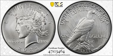 2023 $1 Peace Dollar MS70