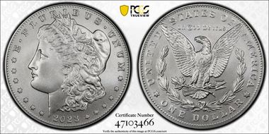 2023 $1 Morgan Dollar MS70