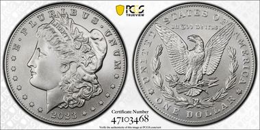 2023 $1 Morgan Dollar MS70