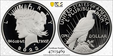 2023-S $1 Peace Dollar First Strike PR70DCAM