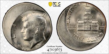 1976-D 50C Clad MS63