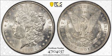 1886 $1 MS62