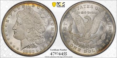 1880/79-CC $1 Reverse of 1878 MS64