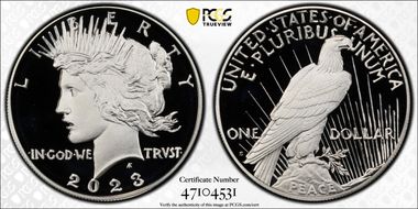 2023-S $1 Peace Dollar First Strike PR70DCAM