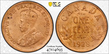 1928 1C MS63RB