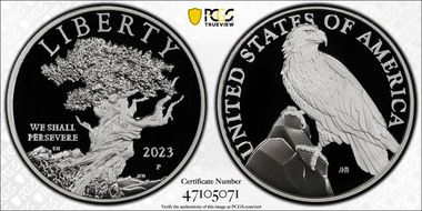 2023-P Medal American Liberty First Strike PR70DCAM
