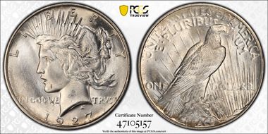 1927-D $1 MS65