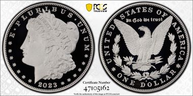 2023-S $1 Morgan Dollar First Strike PR70DCAM