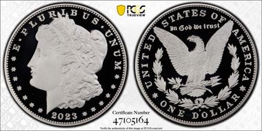2023-S $1 Morgan Dollar First Strike PR70DCAM