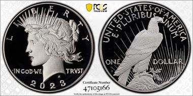 2023-S $1 Peace Dollar First Strike PR70DCAM