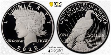 2023-S $1 Peace Dollar First Strike PR70DCAM