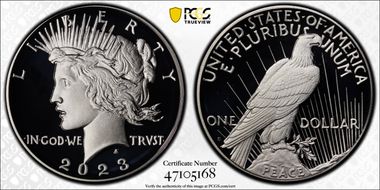 2023-S $1 Peace Dollar First Strike PR69DCAM