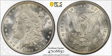 1881 $1 MS63