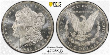 1885-O $1 MS63PL
