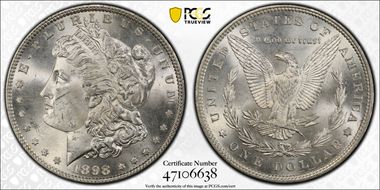 1898 $1 MS63