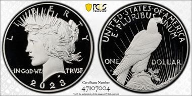 2023-S $1 Peace Dollar First Strike PR69DCAM