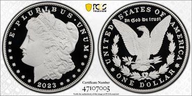 2023-S $1 Morgan Dollar First Strike PR70DCAM