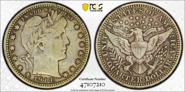 1914 25C VF30