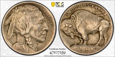 1913-S 5C Type 1 XF40