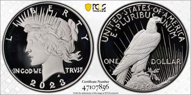 2023-S $1 Peace Dollar PR68DCAM