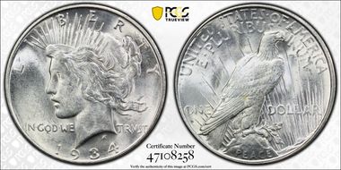 1934-D $1 MS61