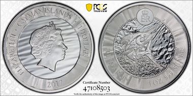 2017 $1 Marlin Silver MS69