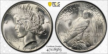 1927 $1 MS63