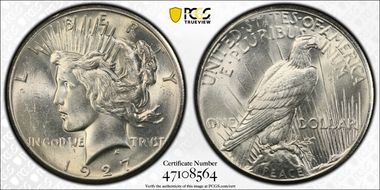 1927 $1 MS62
