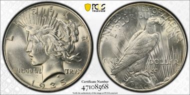 1935 $1 MS62