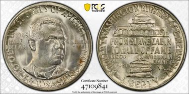 1949-S 50C Booker T. Washington MS67