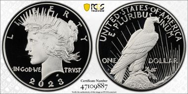 2023-S $1 Peace Dollar First Strike PR70DCAM
