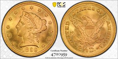 1899 $2.50 MS66