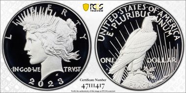 2023-S $1 Peace Dollar First Strike PR70DCAM
