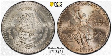 1982-Mo Onza Libertad Ag MS67