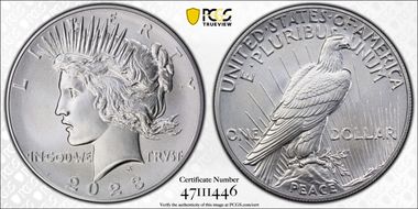 2023 $1 Peace Dollar MS70