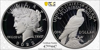 2023-S $1 Peace Dollar PR69DCAM