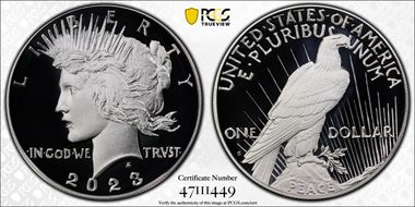 2023-S $1 Peace Dollar PR70DCAM