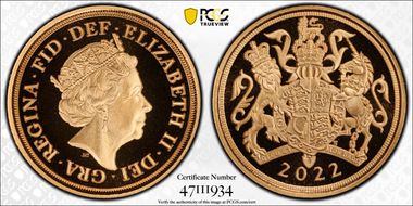 2022 1/4 Sov Platinum Jubilee PR70DCAM