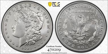 2023 $1 Morgan Dollar First Strike MS70