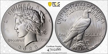 2023 $1 Peace Dollar First Strike MS70