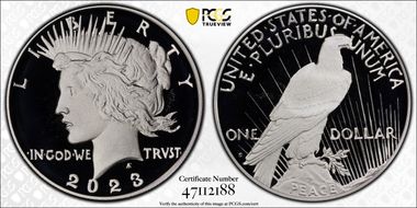2023-S $1 Peace Dollar First Strike PR69DCAM