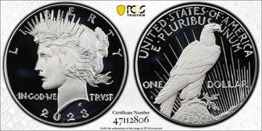 2023-S $1 Peace Dollar First Strike PR70DCAM