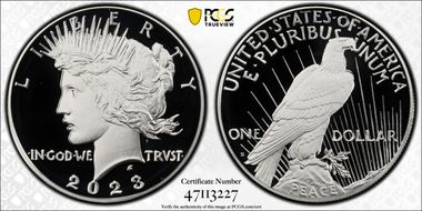 2023-S $1 Peace Dollar PR70DCAM