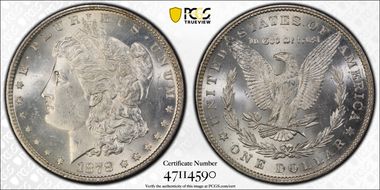 1878 7TF $1 Reverse of 1879 MS64