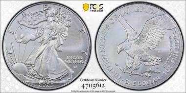 2023-W $1 Burnished Silver Eagle SP70