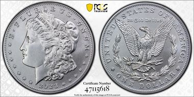 2023 $1 Morgan Dollar MS70