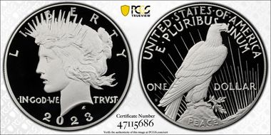 2023-S $1 Peace Dollar First Strike PR70DCAM