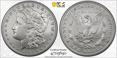 2023 $1 Morgan Dollar MS70