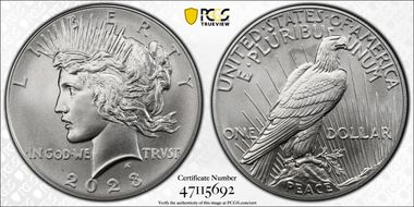 2023 $1 Peace Dollar MS70