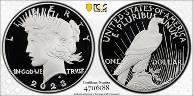 2023-S $1 Peace Dollar First Strike PR70DCAM